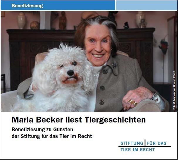 Benefiz-CD - Maria Becker liest Tiergeschichten