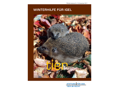 Winterhilfe für Igel (TIR-Flyer Nr. 15)