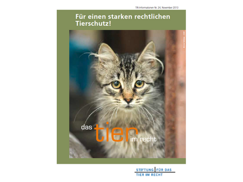 Für einen starken rechtlichen Tierschutz! (TIR-Flyer Nr. 24)