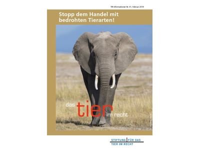 Stopp dem Handel mit bedrohten Tierarten! (TIR-Flyer Nr. 41)