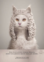 Laden Sie das Bild in den Galerie-Viewer, Postkarte - Wenn Tiere selber richten könnten, würde Tierquälerei härter bestraft werden - Katze (DE/EN)